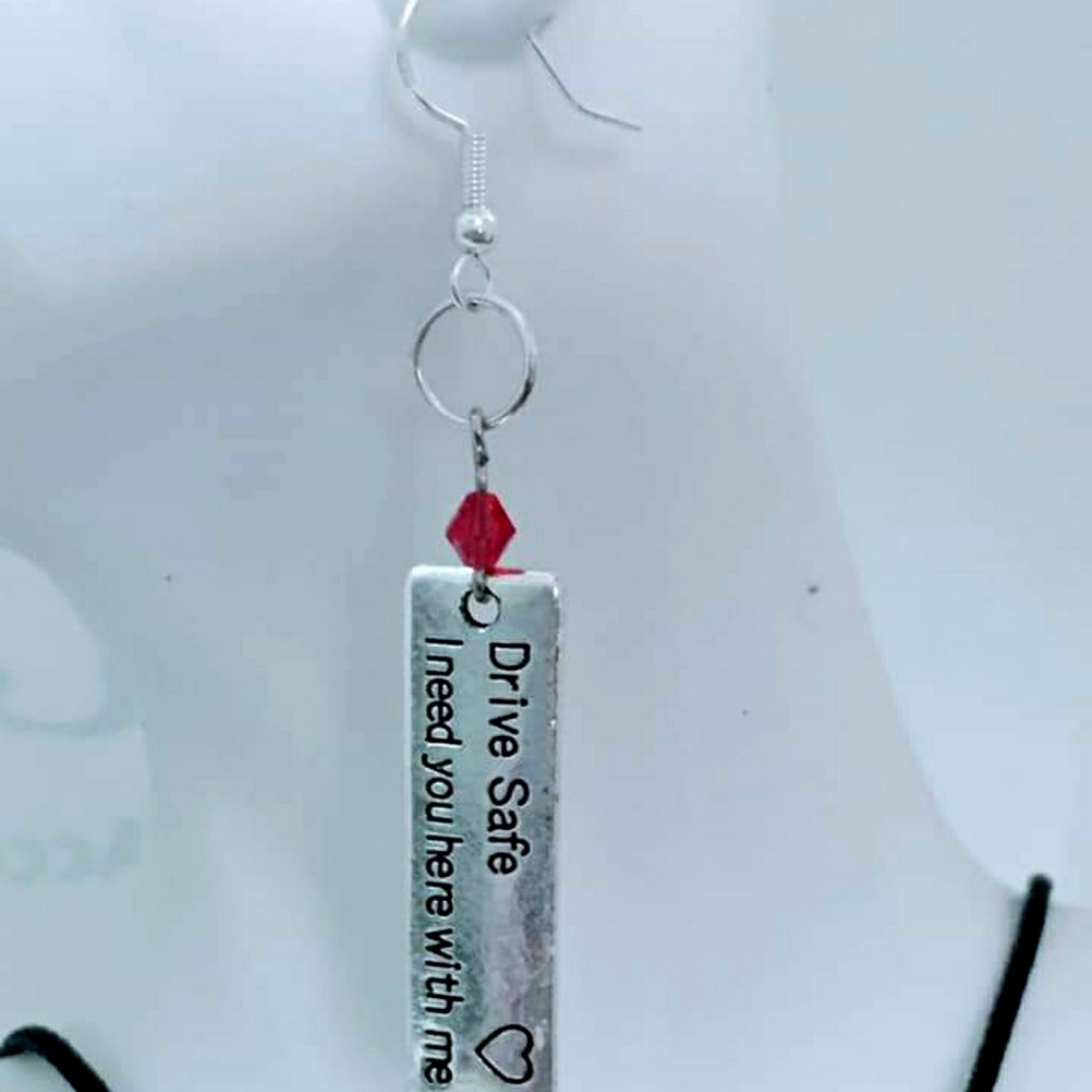 Drive safe earrings